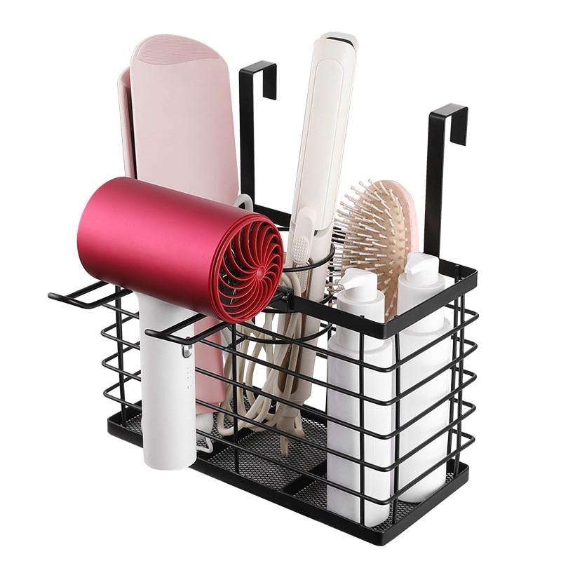 001-CFJ-002 Bathroom Metal Storage Rack Hair Dryer Holder Hanging Basket