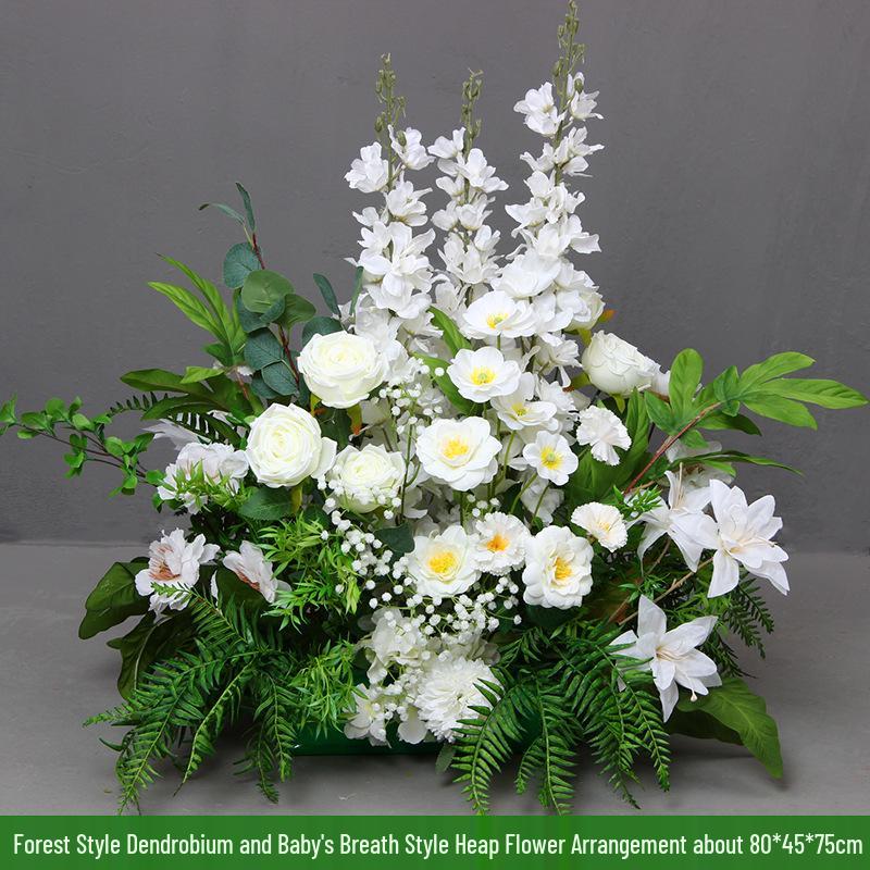 Mori Style Artificial Wedding Floral Aisle Decoration