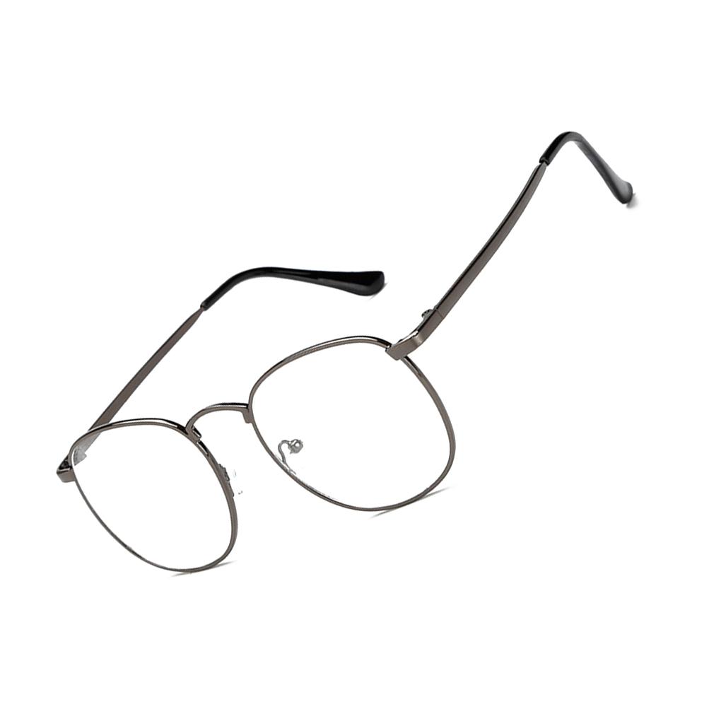 Fashion Men Women Eyeglass Frame Vintage Spectacles Clear Metal
