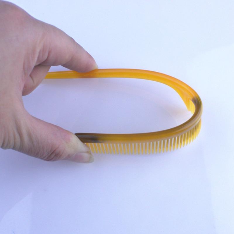 1PC Randoncolor Portable Random Color Hair Comb Salon Brush Styling Hairdressing Tail Plastic Comb Set With Thin And Long Handle