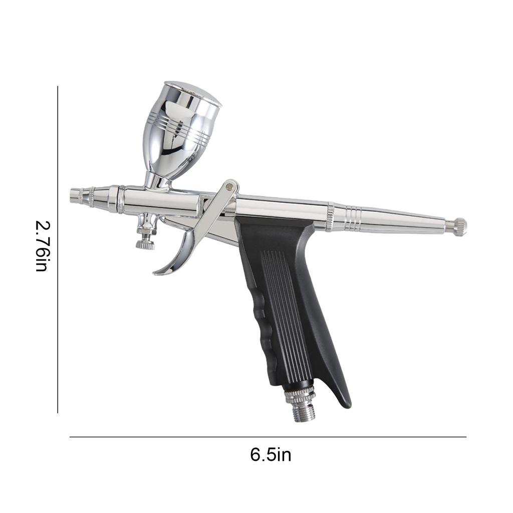 Dual Action Gravity Feed Spray Gun All-Purpose Airbrush Set Double Action Feed Spray Gun For Nail Art/Cake Making/Model Painting