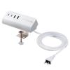 Sanwa Supply USB PD Compatible AC Charger C X 2 A X Clamp-Type (PD65W, + 2, White) ACA-PD106W