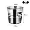 ZISIZ Stainless Steel Ice Bucket