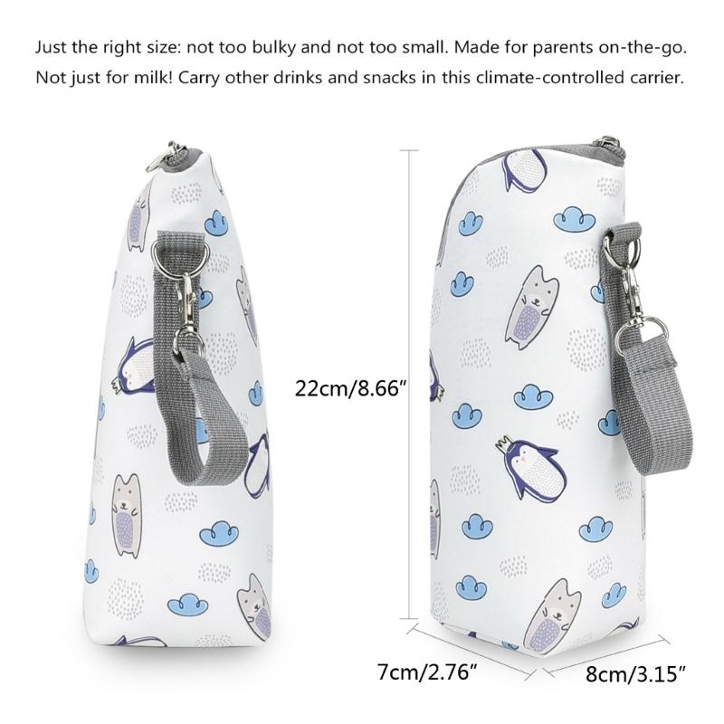 Portable Milk Bottle Bag for Baby Convenient Feeding Lightweight Bottle Holder Storage Pouch Stroller Bottle Organiser