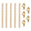 10pcs Stainless Steel Extension Chains with Lobster Clasps Necklace Tail Connector Link Chains DIY Bracelet Accessories Supplies
