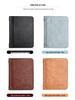 Men's Cross-Border Slim Tri-Fold Leather Wallet with ID and Card Holder