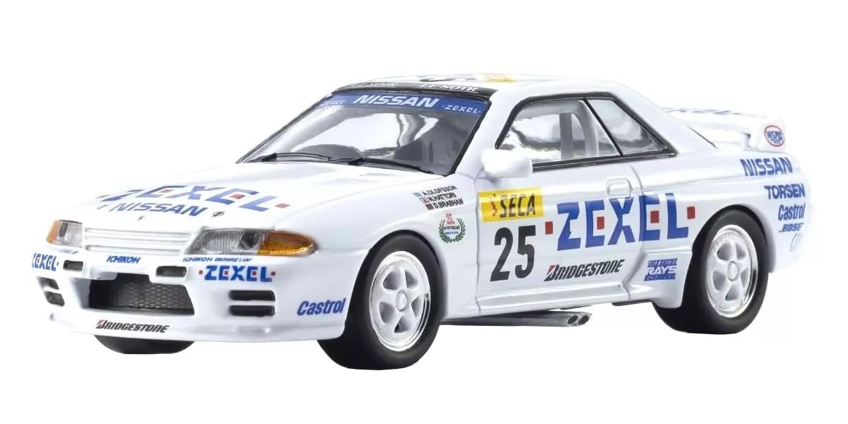 

Kyosho Оригинальная масштабная модель Zexel Skyline 1991 Готовая модель K07012LE 1/64 [MOTN] GT-R (Р32) Гр.А №25 со светодиодным оборудованием