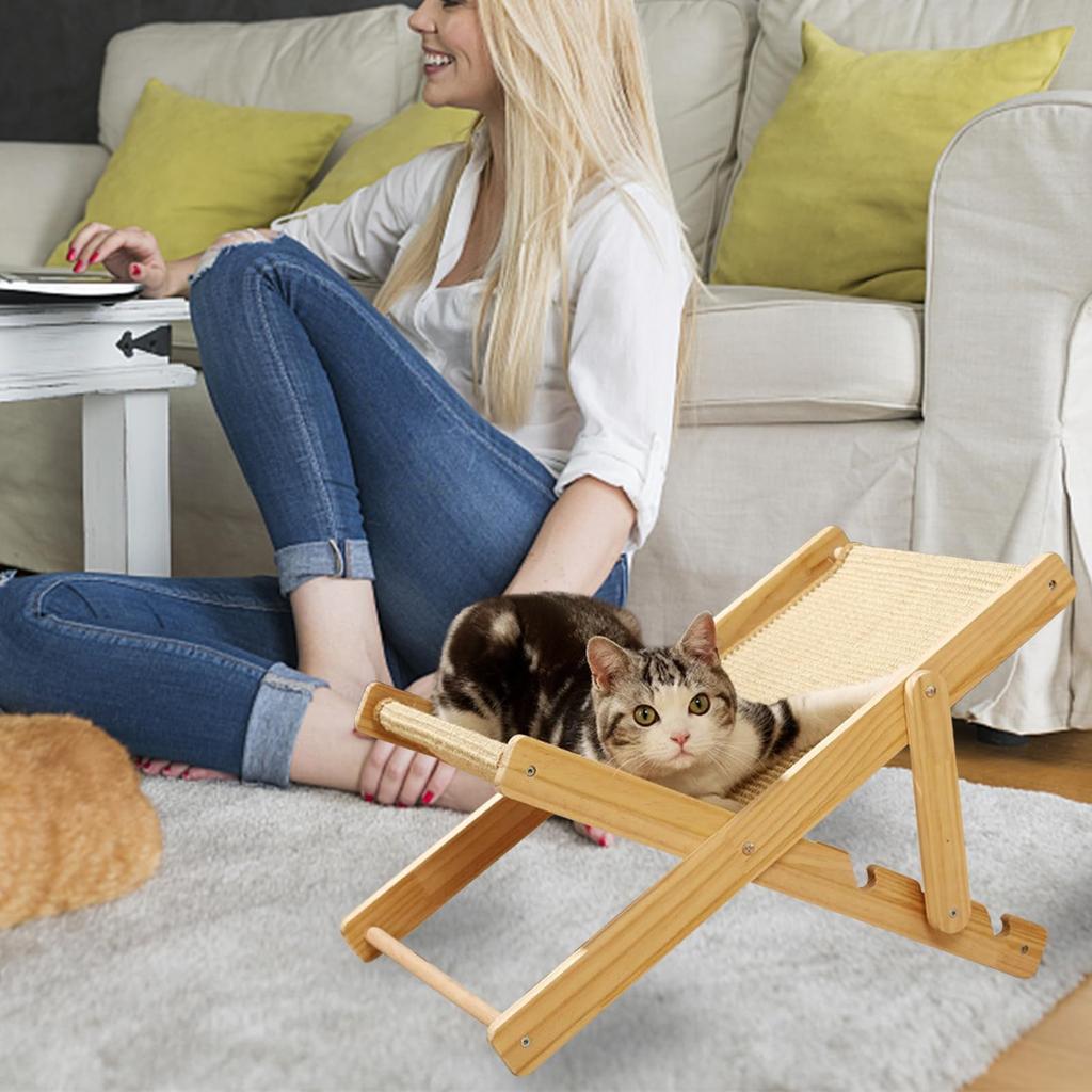 This Cat Pet Cat Scratching and Cat Toy Features a Breathable Wooden Board and Sisal Adjustable and Is Designed To Function As Both a Scratching Post