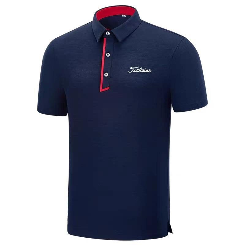 Heren Golfshirt Korte Mouw Stretch Ademend Sneldrogend Bamboevezel T-shirt