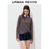 Women's Colorblock Striped Cotton Long Sleeve T-shirt