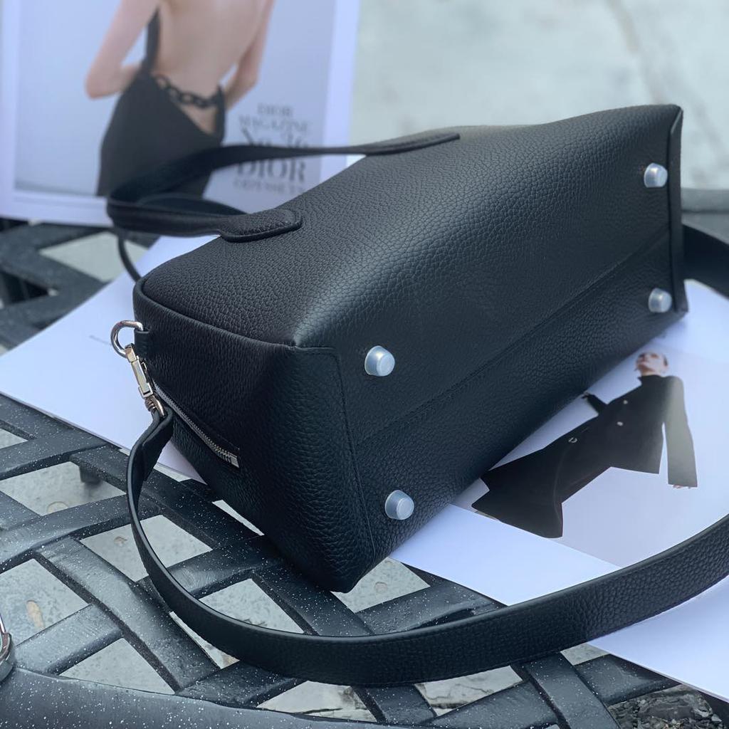 Neue Damen Bowlingtasche aus erstklassigem Rindsleder, Boston Leder, Hand-, Schulter- und Umhängetasche, Damen Pendler, lässig, schlicht, trendig