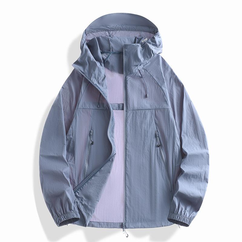 1011 New Sunscreen Clothes Women's UV Protection Loose Thin Huge Good-looking Coat Men's and Women's Sunscreen Tops