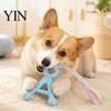 Puppy Teething Toys A-Letter Dog Chew Toy with Braided Rope, Tug of War Pet Boredom Energy Release Toy, Teeth Cleaning for Small Medium Breed Dogs Gum