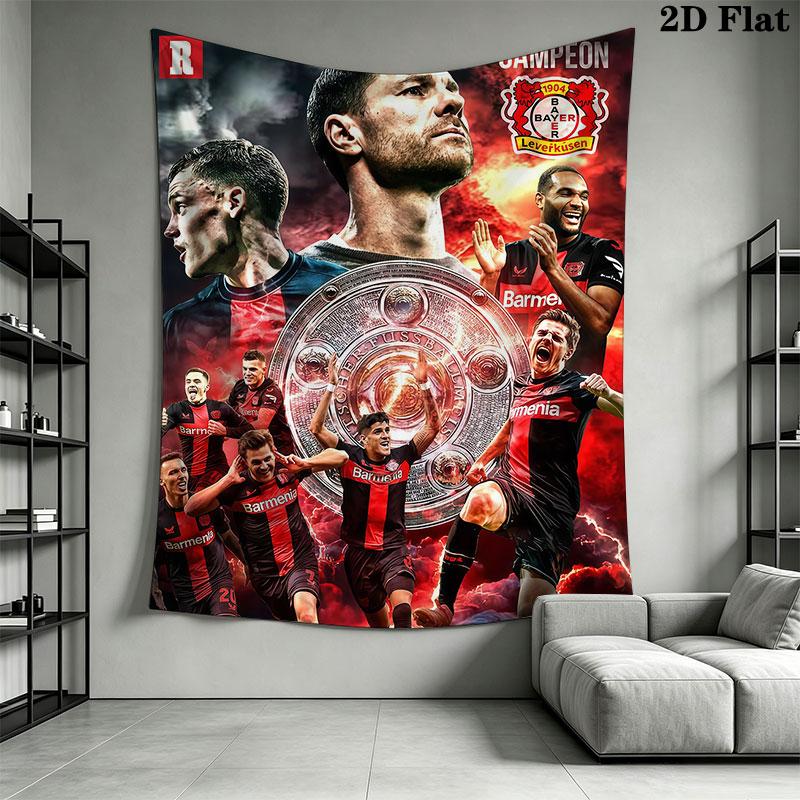 Bayer 04 Leverkusen Wall Hanging Printed Fabric Blanket Decorative Tapestries for Bedroom Living Room Home Decor