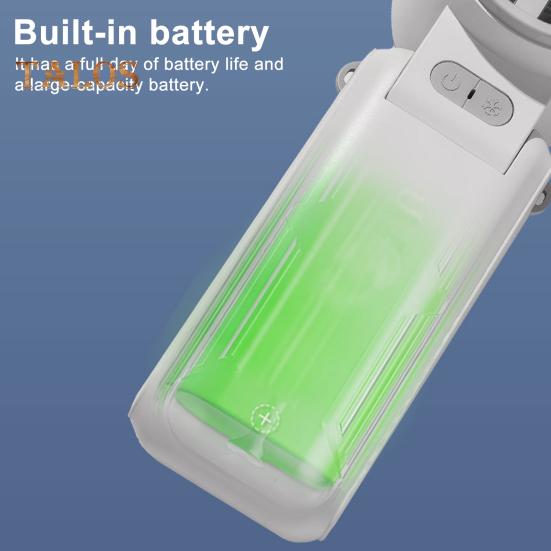 Tragbarer Hand-Turboventilator, bürstenloser Motor, Hochgeschwindigkeits-Luftstrom, leiser persönlicher wiederaufladbarer Kühlventilator