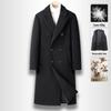 Herren Zweireihiger Woll-Trenchcoat mit herausnehmbarem Futter für Herbst und Winter