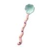 Ceramic Long-handled Coffee Spoon Household Dessert Spoon Cute Ins Wind Stirring Spoon  Macaron Ice Cream Tool Tableware