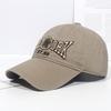 Fashion Hat Women's New Soft Top Stick Baseball Cap Korean Version Letter Embroidery Washed Cap