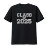 Klasse von 2025 High School Abschlussdatum Absolvent T-Shirt vintage gewaschen Grafik Stilvoll Unisex Atmungsaktiv Designer Kleidung
