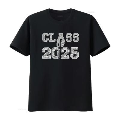 Class Of 2025 High School Graduation Date Graduate T Shirt Vintage Washed Graphic Stylish Unisex Breathable Designer Clothes