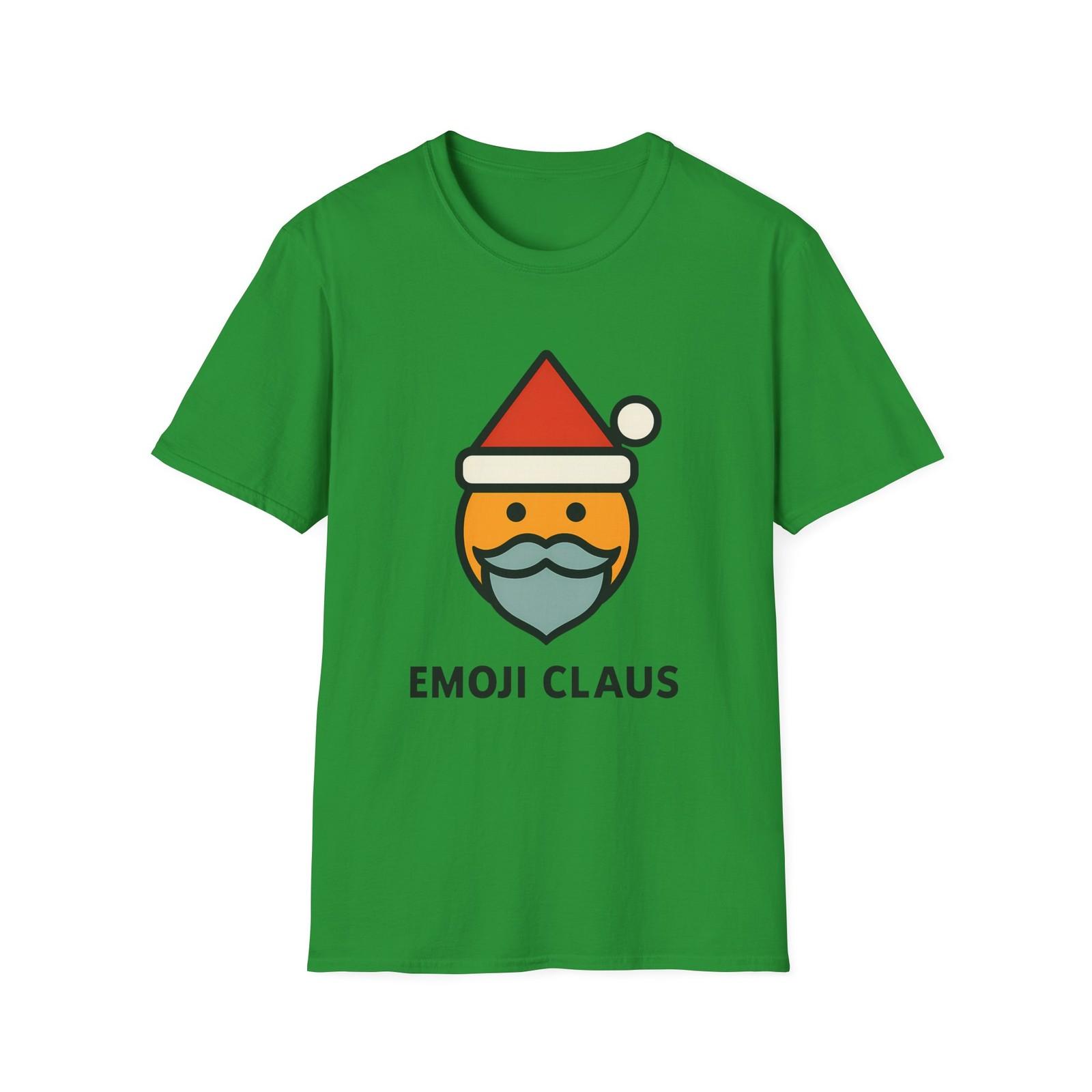 Unisex Softstyle T-Shirt Mens Womens Tees Top Geometric Santa Icy Mustache Minimalist Christmas 3XL