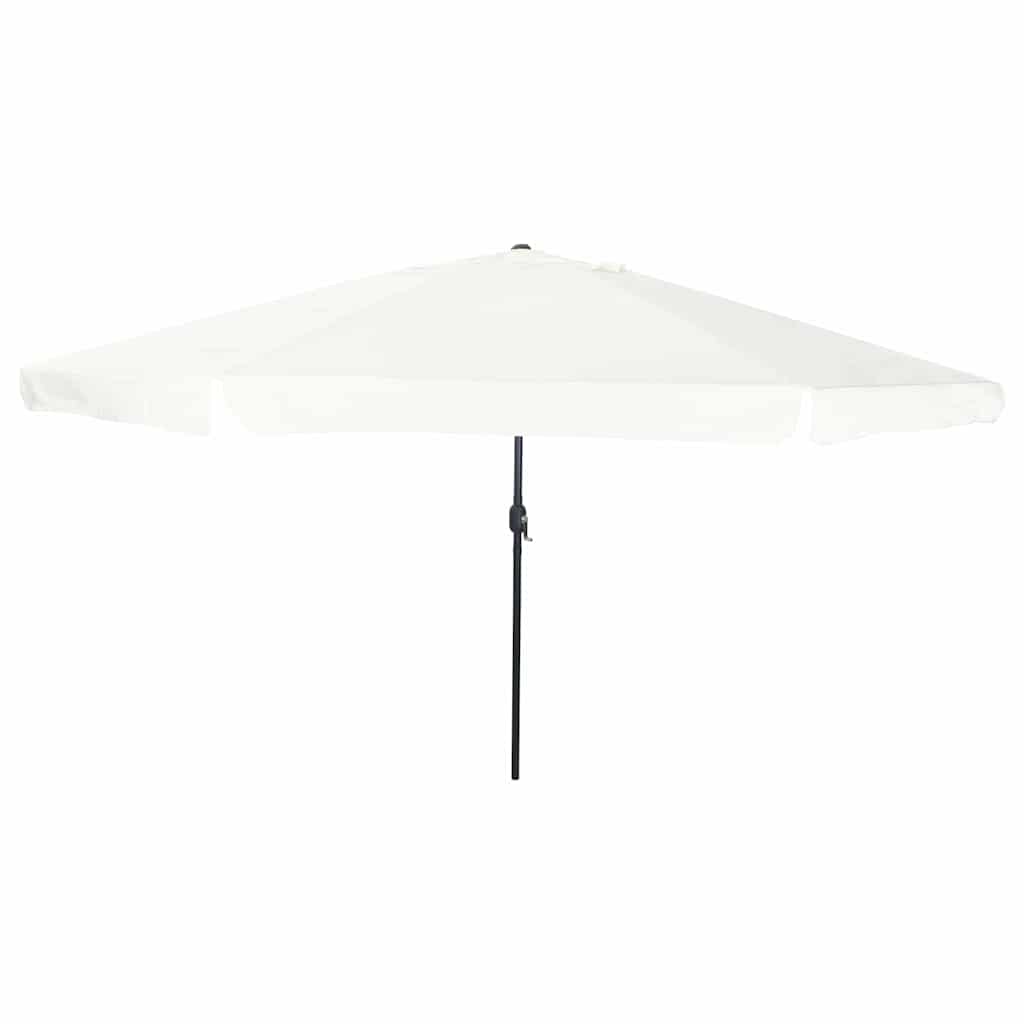 Garden Sun Umbrella Sand 394 X 394 X 248 Cm Polyester and Steel