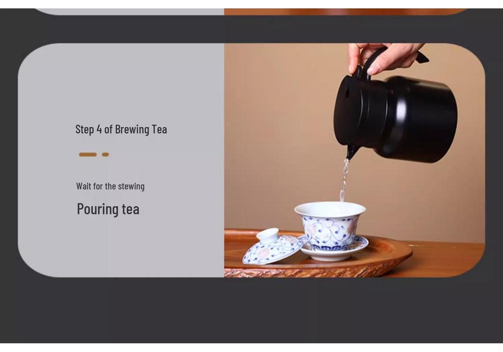 Large Capacity Insulated Stainless Steel Tea Infuser Kettle with Health-Supporting Stewing Pot