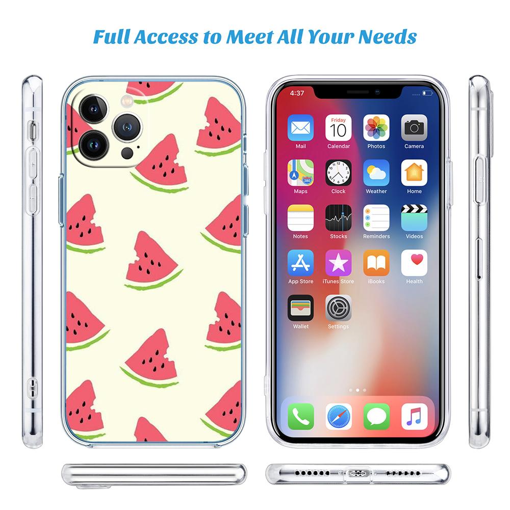 PP14 Cartoon Fruit Watermelon Phone Case for Motorola Moto G40 G04 G05 One Ace Action Fusion + Plus Hyper Macro Vision Zoom