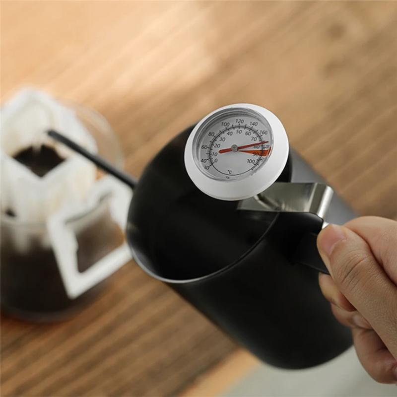 A96I-Milk Foam Thermometer Pointer Thermometer Pour-Over Coffee Mechanical Thermometer Cafe Tool Kitchen Accessories