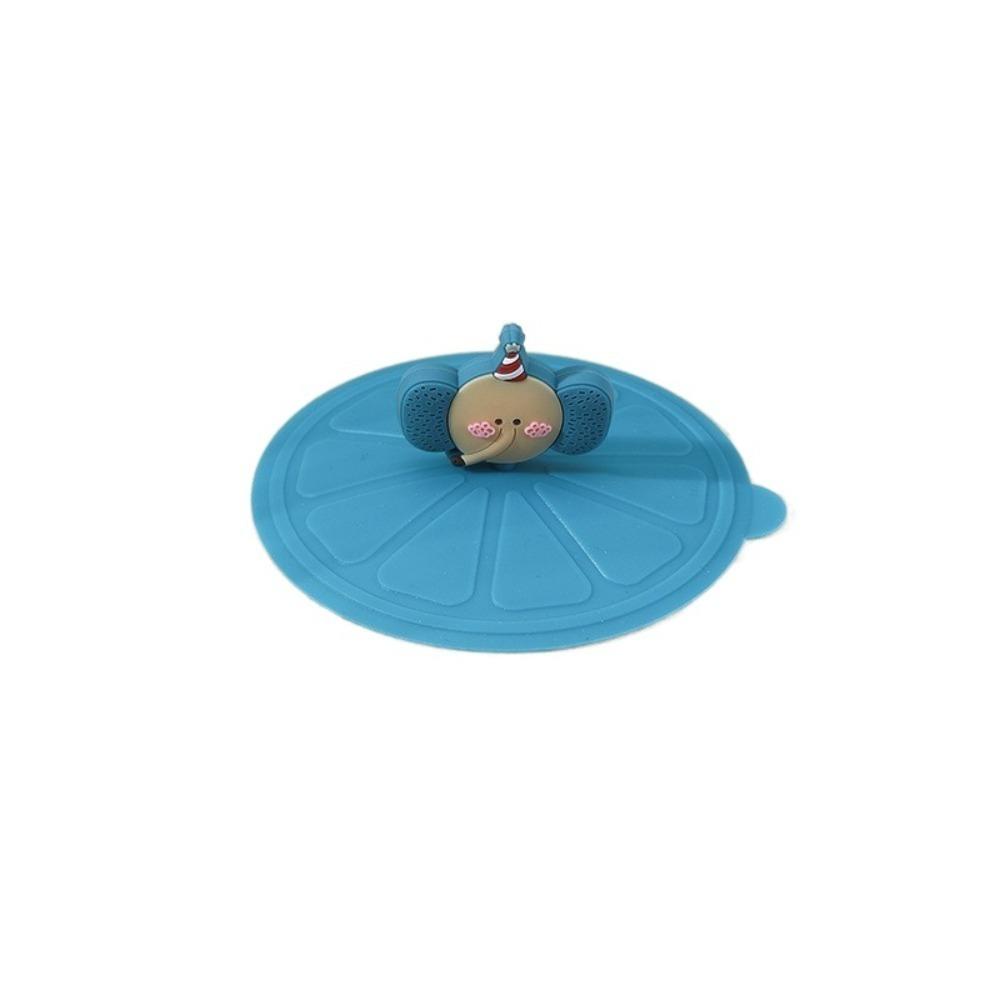 Heat-Resistant Sealed Lids Leak Proof Suction Cup Cover Cute Dustproof Cup Cover  Tea