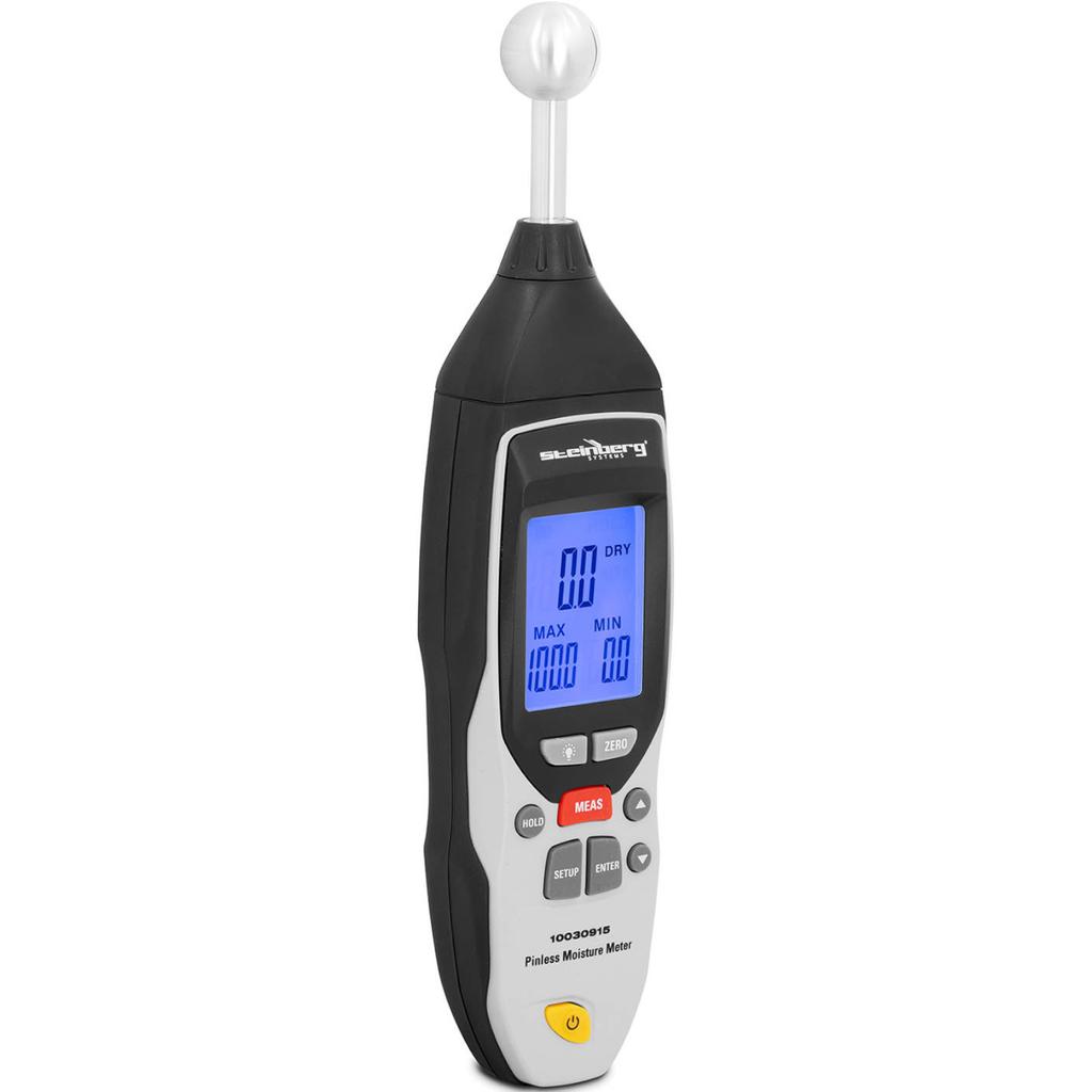 Moisture Meter, Non-invasive Moisture Meter for Wood and Bricks, LCD 0100 with a Case