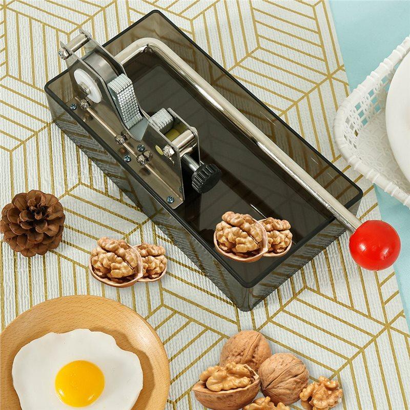 AB34-Nötknäckare För Valnöt Mandel Hasselnöt Kastanj Valnötknäckare Tång Nötknäppare Verktyg Pekannötknäckare