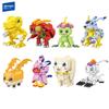 SEMBO Digimon Building Blocks Anime Agumon Gabumon Gabumon Palmon Small Particle Assembled Toys Model Ornament Children's Gift