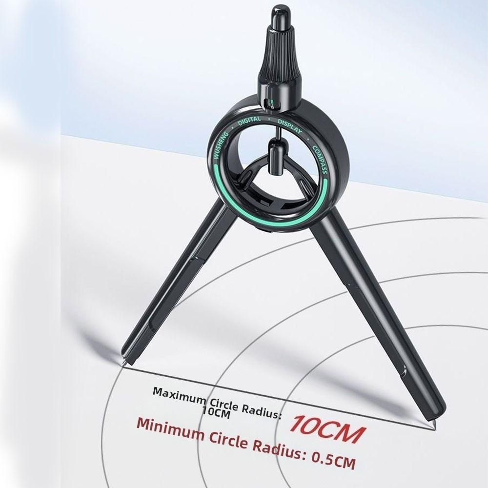 Digitale Radius Display Cirkel Tekenmalplaat Precisie Druk Kompas Liniaal Basisschool Examens