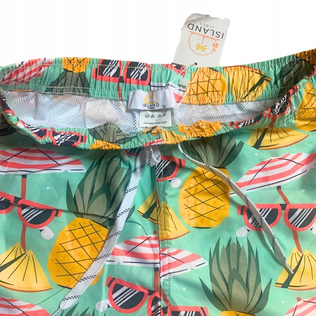 Beach Shorts Youth Hawaiian Shorts Mesh Swim Trunks Slim M
