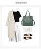 Qian Dian Women's 2025 Trendy Bucket Bag: Soft Leather, Large Capacity, Fashionable Crossbody & Shoulder Bag