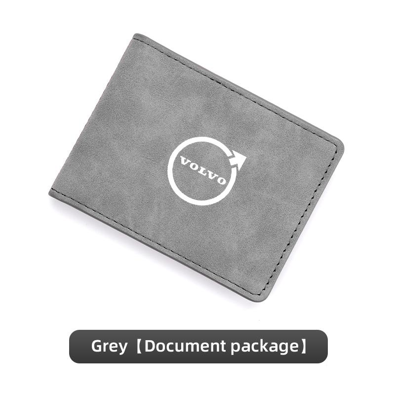 

Suede Car Leather Ldentification Kit Document Storage Bag For Volvo XC60 S60 V40 V50 V60 S80 S40 C30 AWD C70 S40 S60 S80 S90 T6