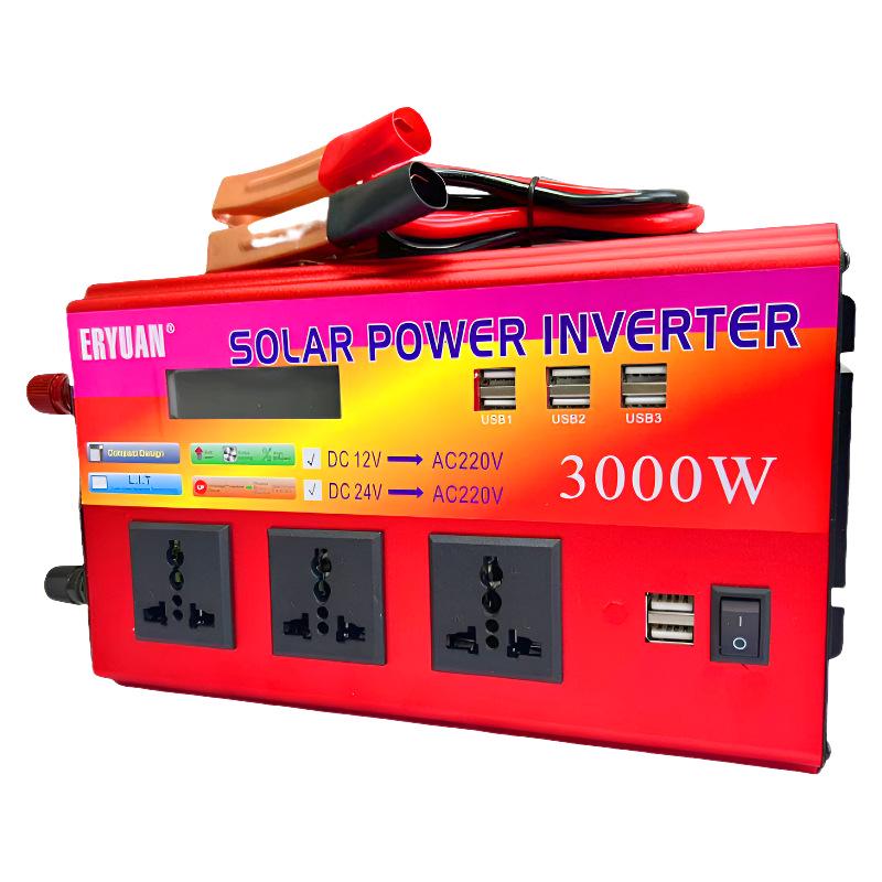High-Power Multi-Function Vehicle Inverter: Converts 12V/24V/48V/60V/72V To 220V for Trucks & Street Vending