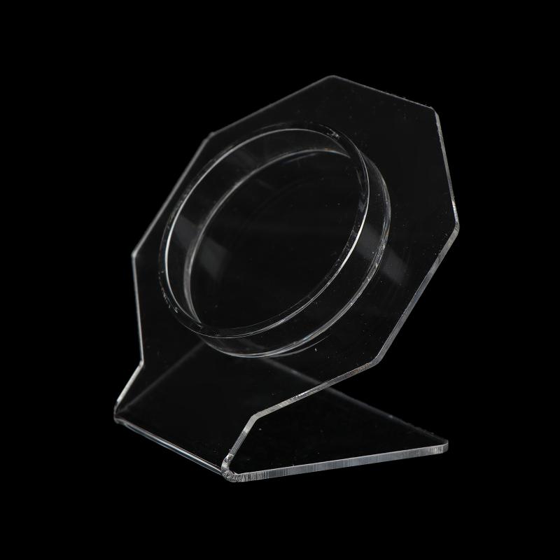 Acrylic Bracelet Holder Display Stand for 12 Bangles Transparent Jewelry Organizing Rack for Store Counter and Home Storage Display