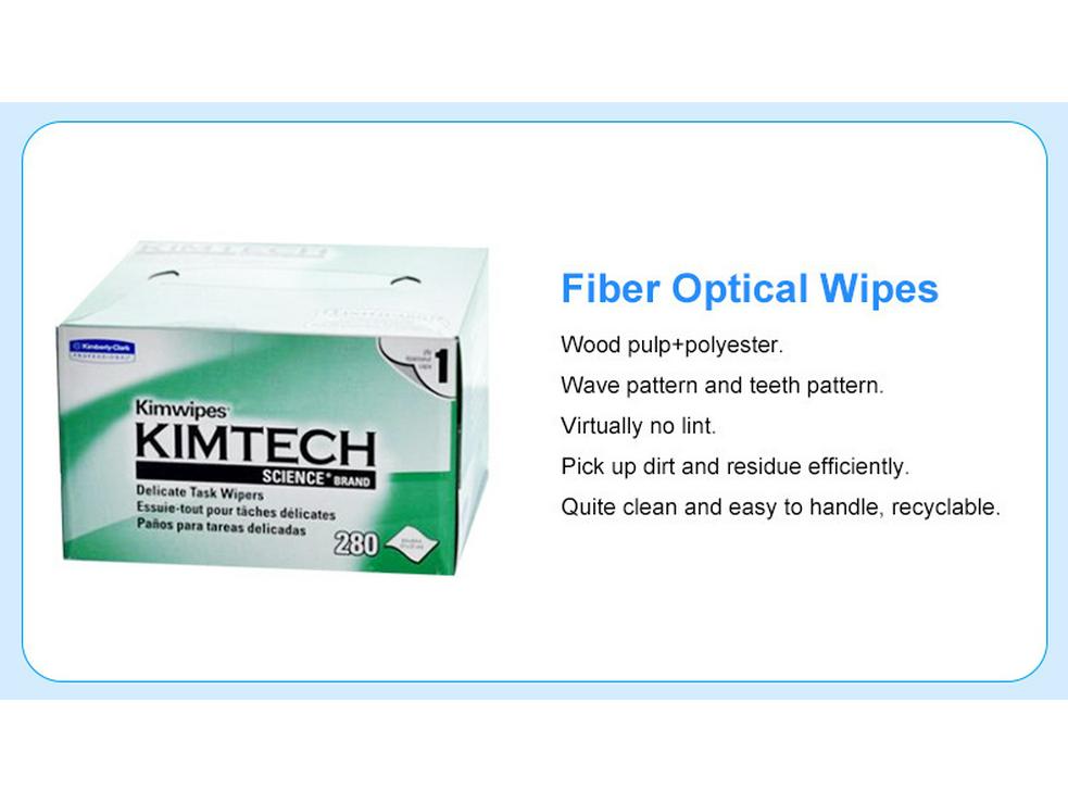 Fiber Optic Cleaning Kit: Includes Cassette, Pen Tool, Cotton Swabs, Alcohol Bottle.