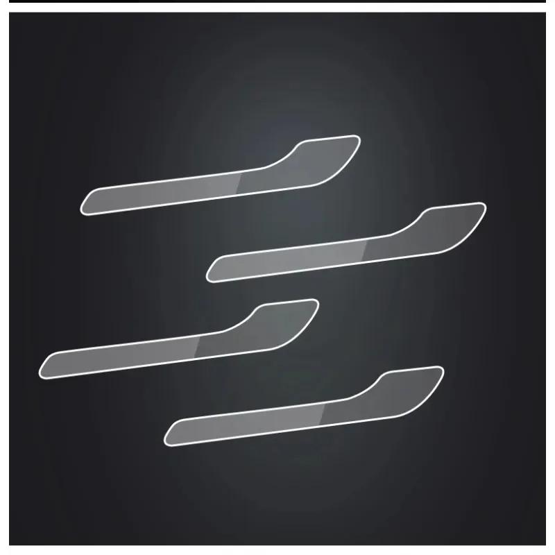 Suitable for Tesla Updated Model 3Y Door Handle Protective Film, Scratch Resistant TPU Transparent Protective Film