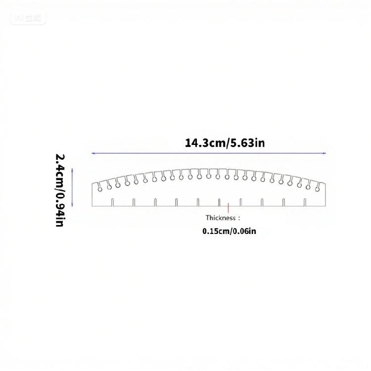 Piano String Measuring Ruler High Precisions Tuning Tool Metal Piano String Gauge Portable Musical Measurement Scale