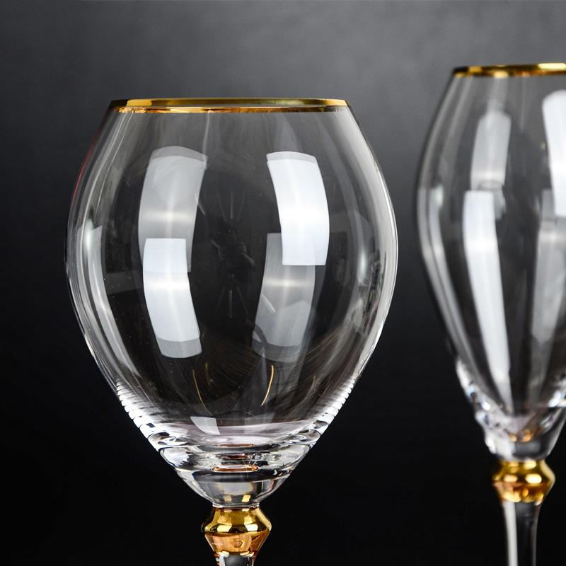 2Pcs 400ml Retro Phnom Penh Wine Glass Crystal Champagne Glasses Goblet Wedding Party Glass Cup Drinkware Valentine's Day Gifts