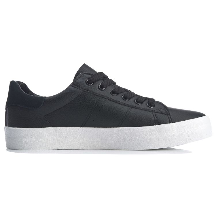Li Ning Vulc Slip Resistant Durable Shock Absorbing Low Top Skate Shoes Men Sneaker Black AGCQ055-1