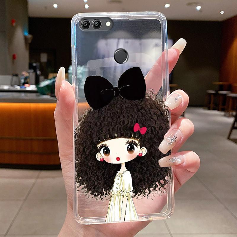 Casing For Huawei Y9 2018 Case Luxury Dragon Cute Cool Boys Girls Transparent Soft Silicone Phone Case Huawei Y9 2018 Back Cover