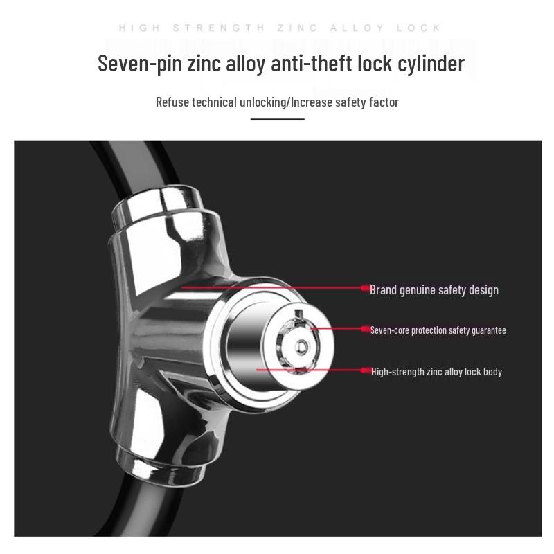 Anti-Theft Portable Bike & Skateboard Ground Lock with Electric Battery