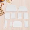 Cake Ribbon, 10 Pieces/Set Plastic Dough Cutter Food Scrapers Cake Decorating Scraper Floating Cake Decorating Tools for Baking