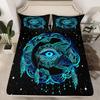 Halloween Pumpkin Unicorn Personality Pattern Mattress Three-Piece Digital Printing Bedding Set