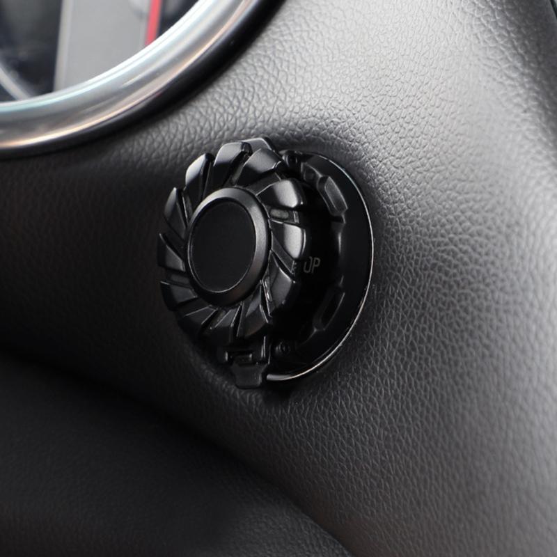 Decorative Engine Start Stop Button Covers Shield Night Glow Easy to Install Add Unique Touch to Car Interior