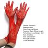 Sexy Gloves Fine Workmanship Elastic Comfortable Bridal Gloves Lace With Finger for Wedding